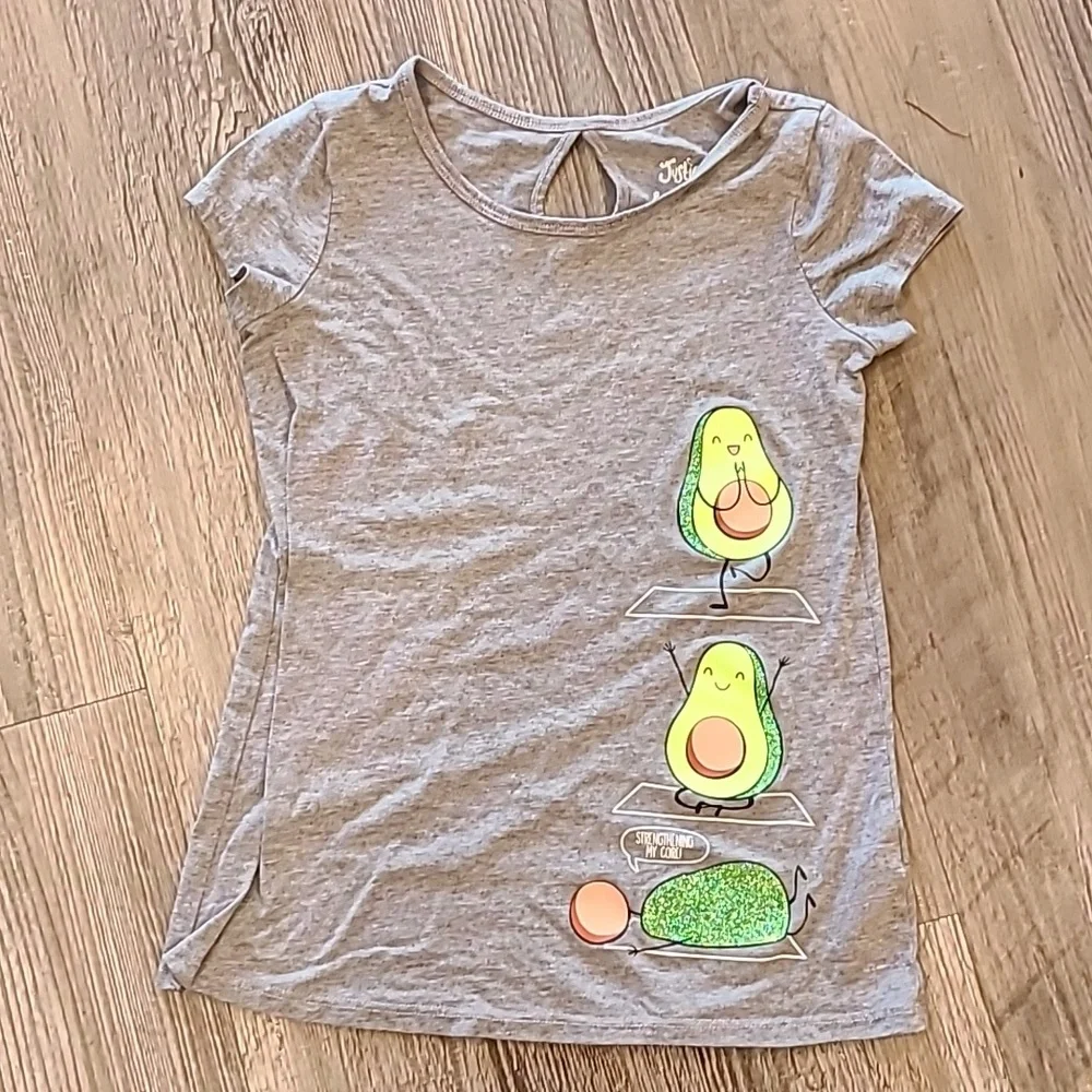 Justice Avacado Matching Shorts & T-Shirt Size 8